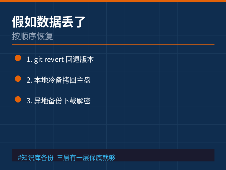 假如数据丢了