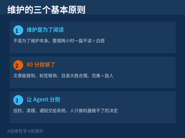 维护的三个原则