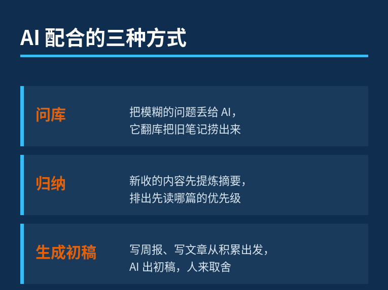 AI 配合的三种方式